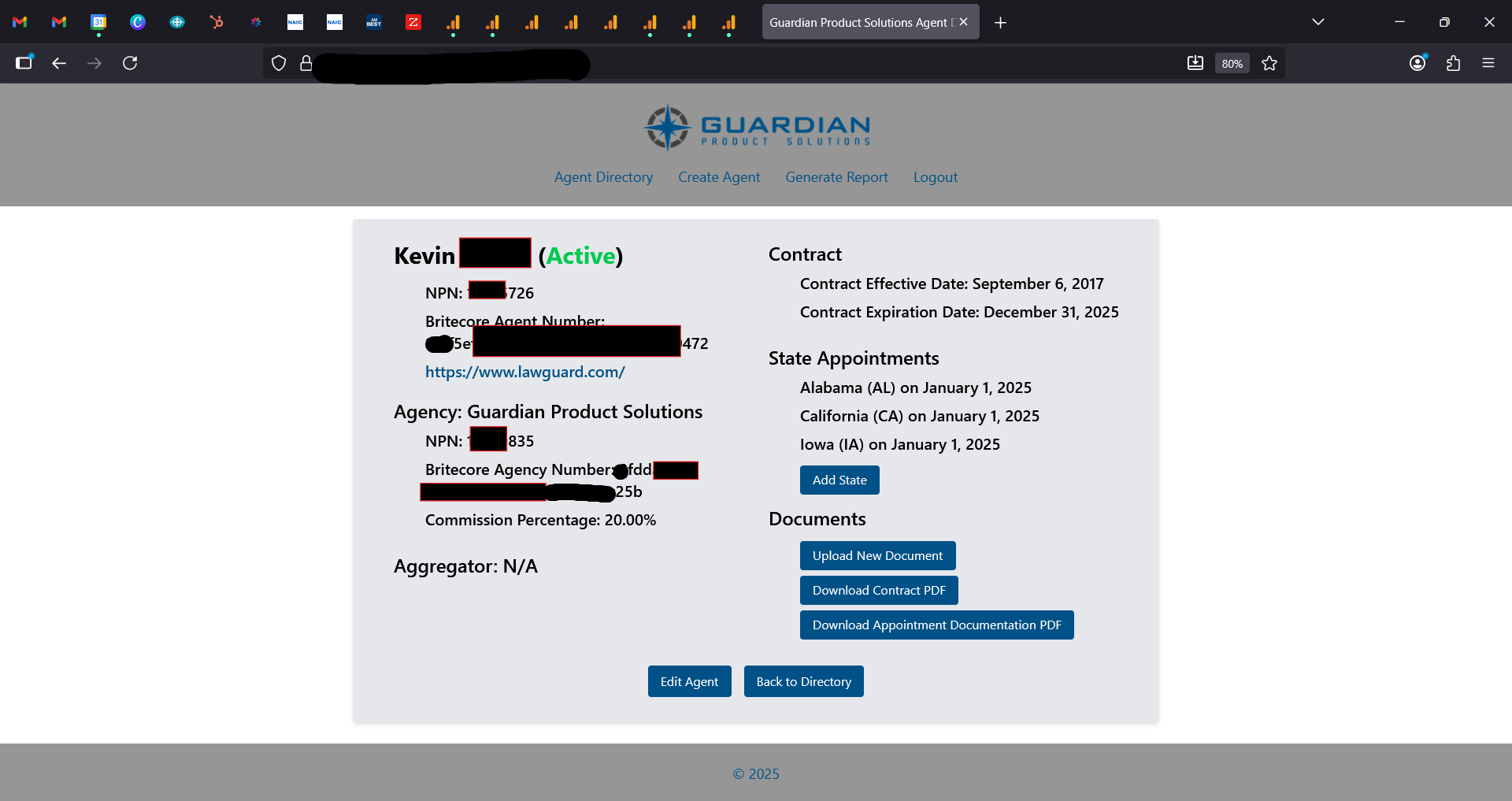 GPS Directory Agent Information Page